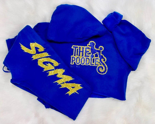 Sigma Gamma Rho Sorority Gifts | 1922 Crop Sweater | SGRho Sweatsuit | Poodle Prance Joggers | Rhoyalty | Royal Blue Gold | Ee-Yip